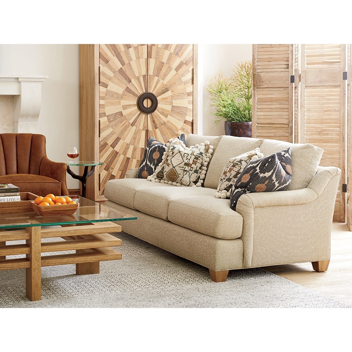 Lane radford fabric reclining online sectional with queen sleeper